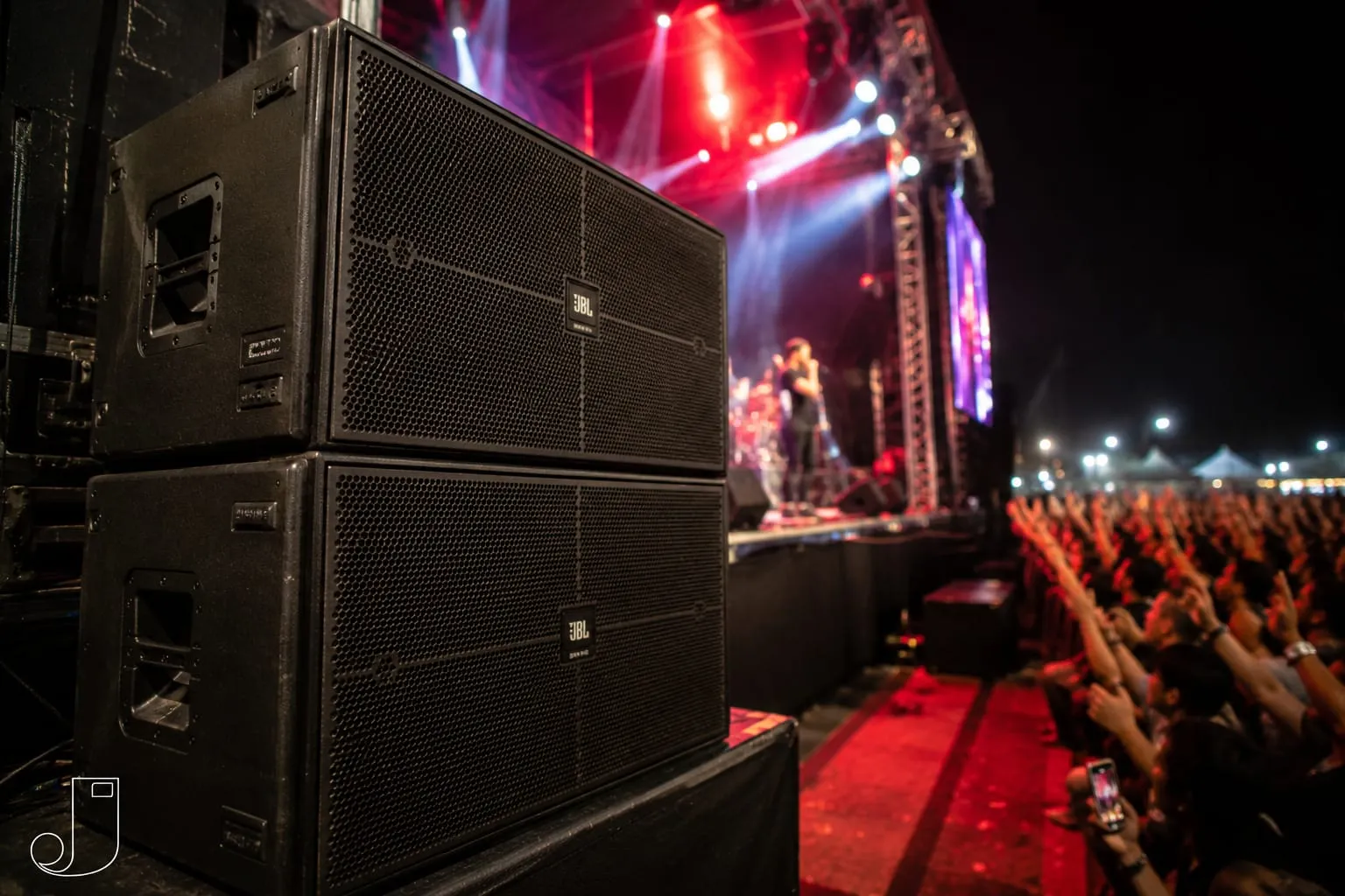 Estrutura completa de palco para shows